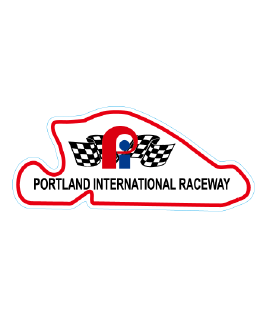 Portland International Raceway Red Track Outline Sticker Portland International Raceway Red Track Outline Sticker